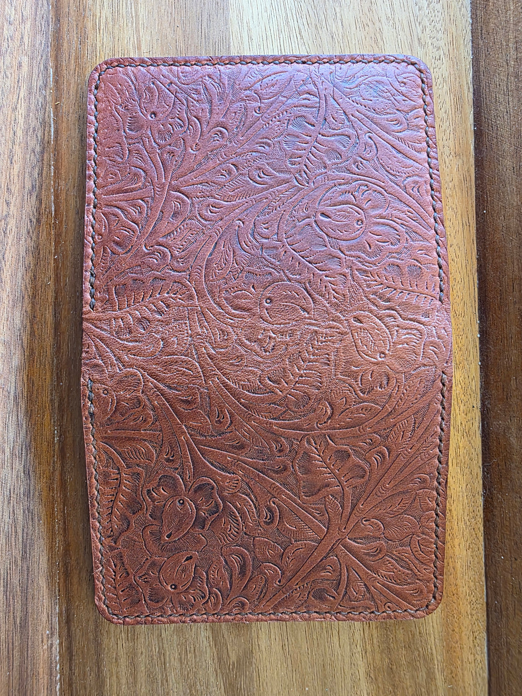 Horween Tooled Western Wallet