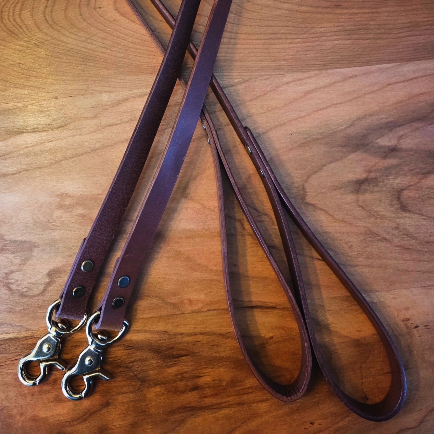 Buffalo Leather Dog Leash
