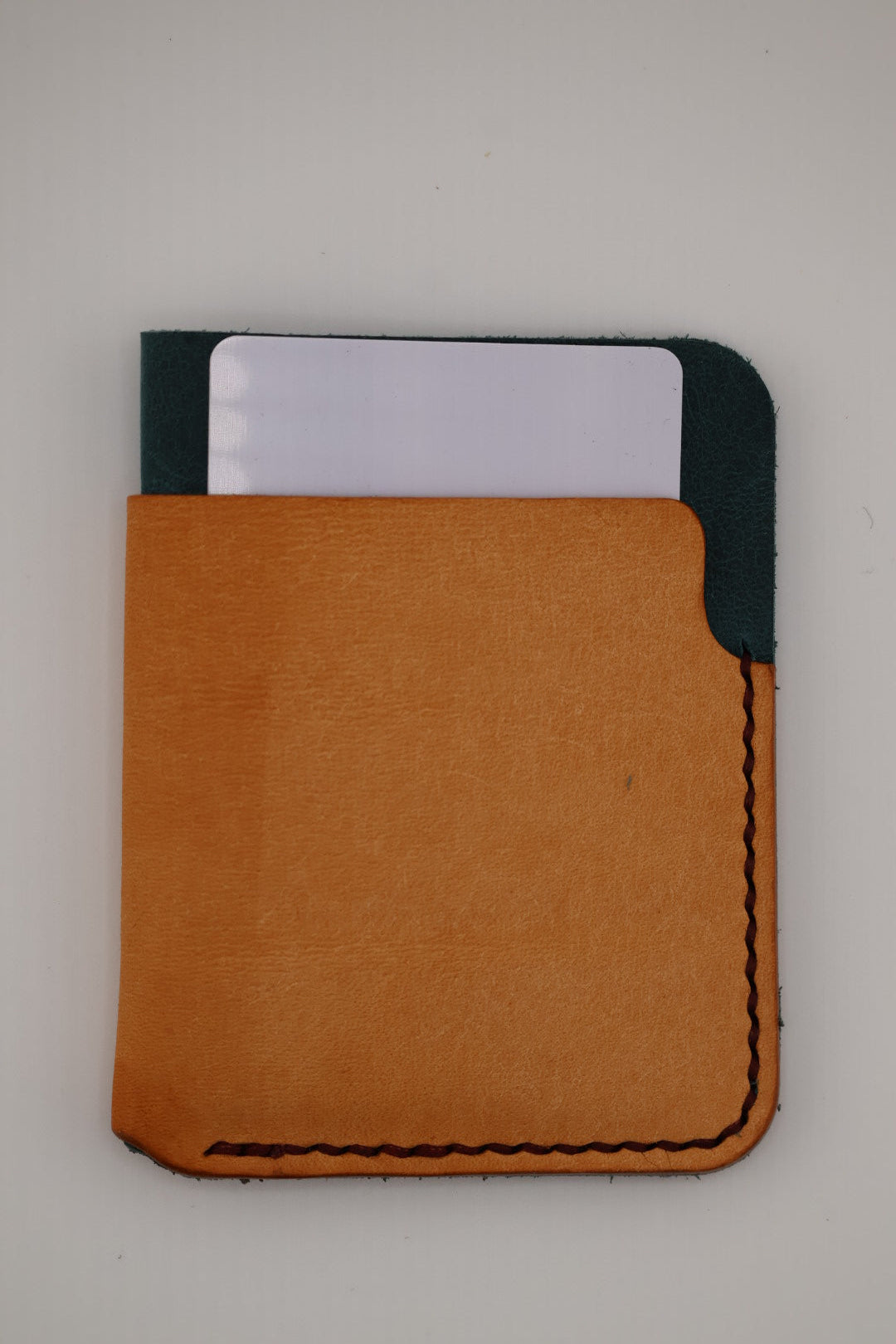 Badalassi Carlo Pueblo cardholder wallet - Natural/Navy