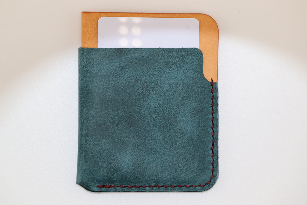 Badalassi Carlo Pueblo cardholder wallet - Ortensia/Natural