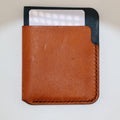Badalassi Carlo Pueblo cardholder wallet - Olmo/Navy