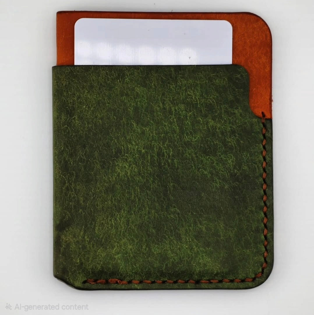 Badalassi Carlo Pueblo Leather Wallet - Emerald x Olmo
