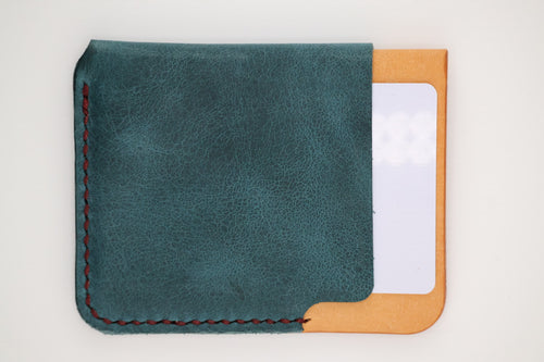 Badalassi Carlo Pueblo cardholder wallet - Ortensia/Natural