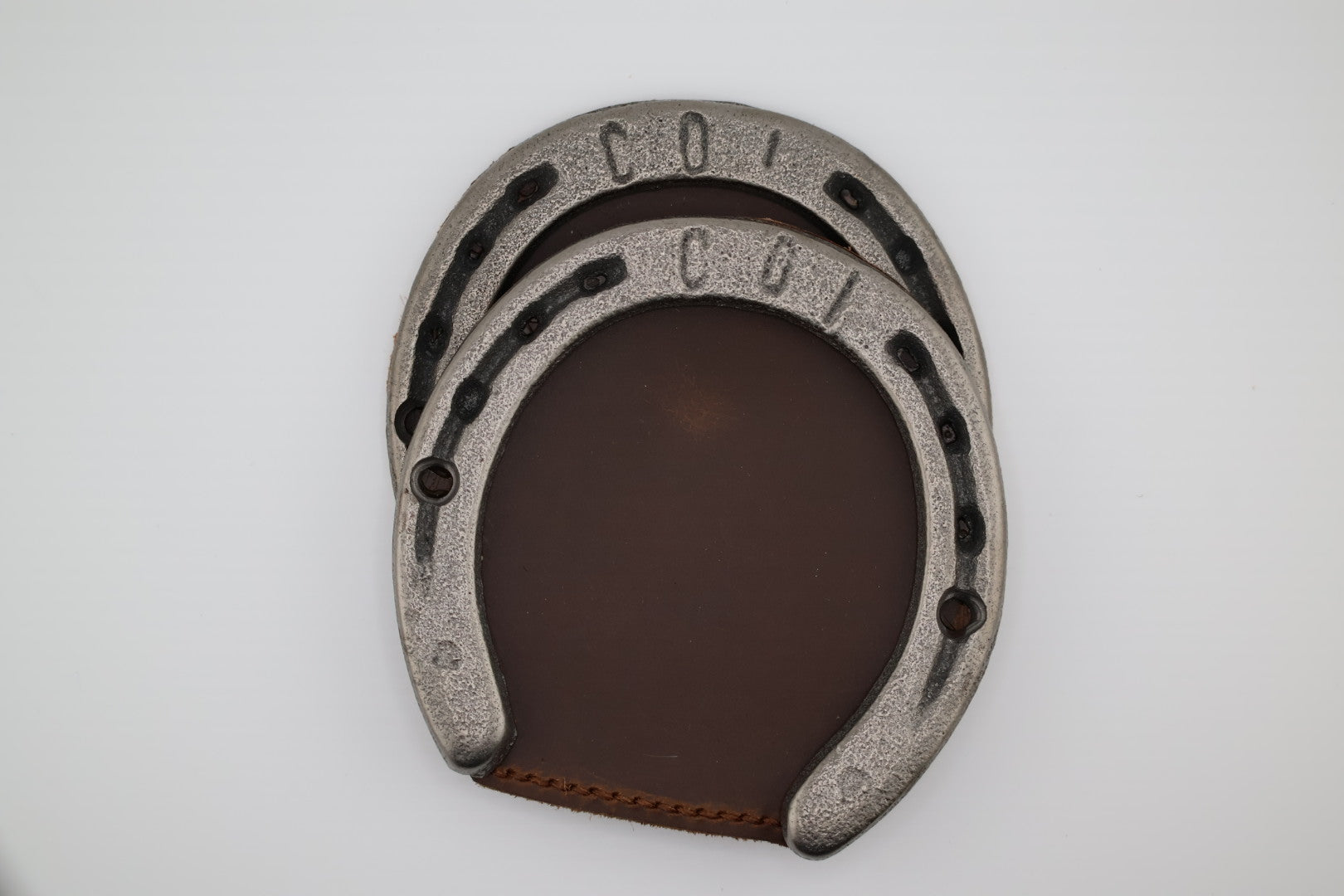 Leather Horseshoe Coasters