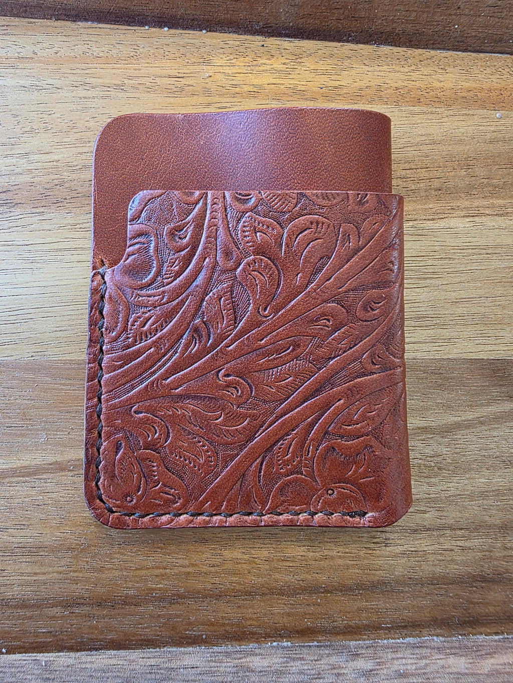Horween Tooled Cardholder wallet