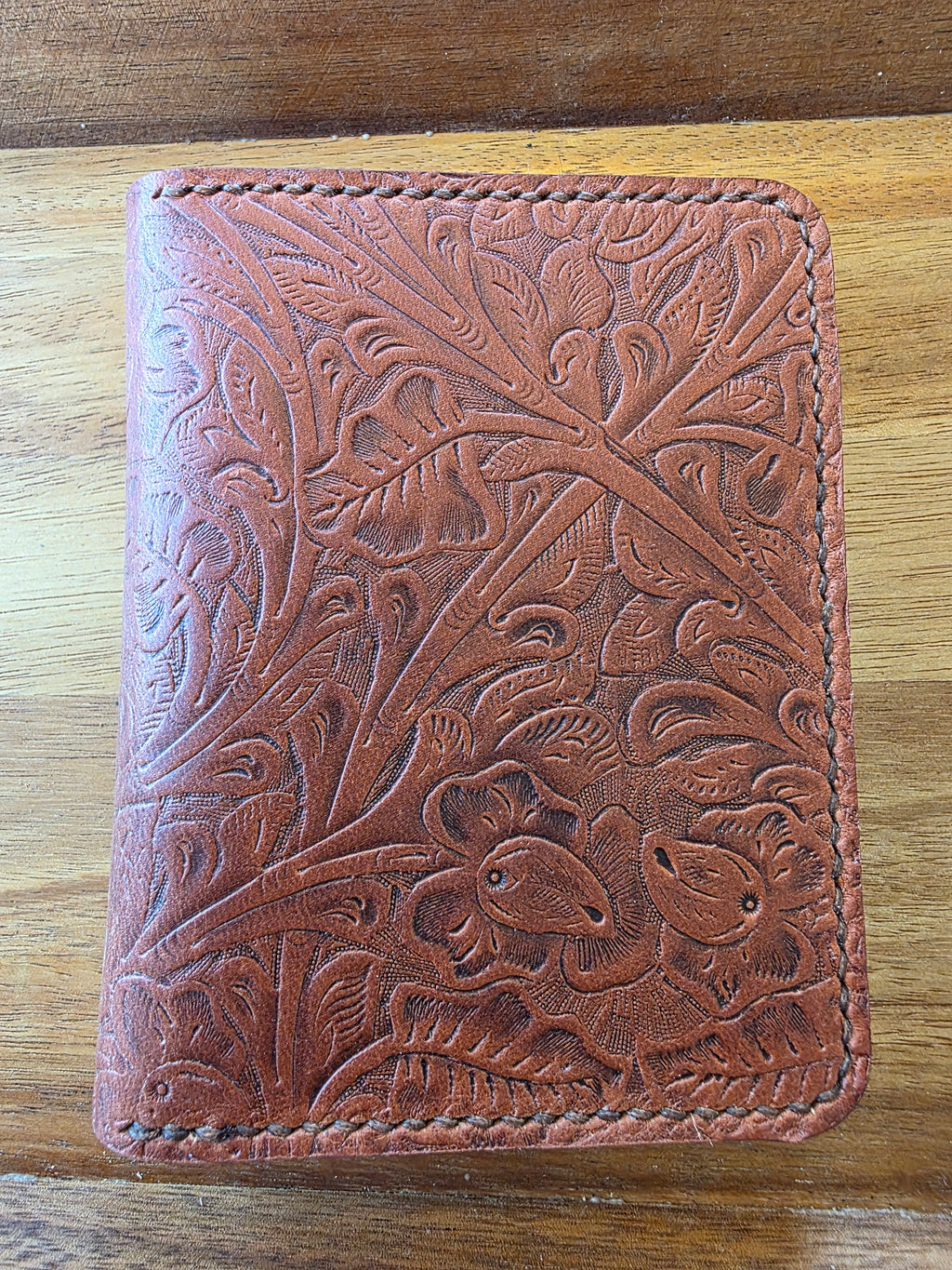 Horween Tooled Western Wallet