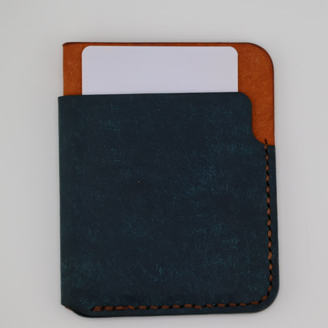 Badalassi Carlo Pueblo cardholder wallet - Navy/Olmo